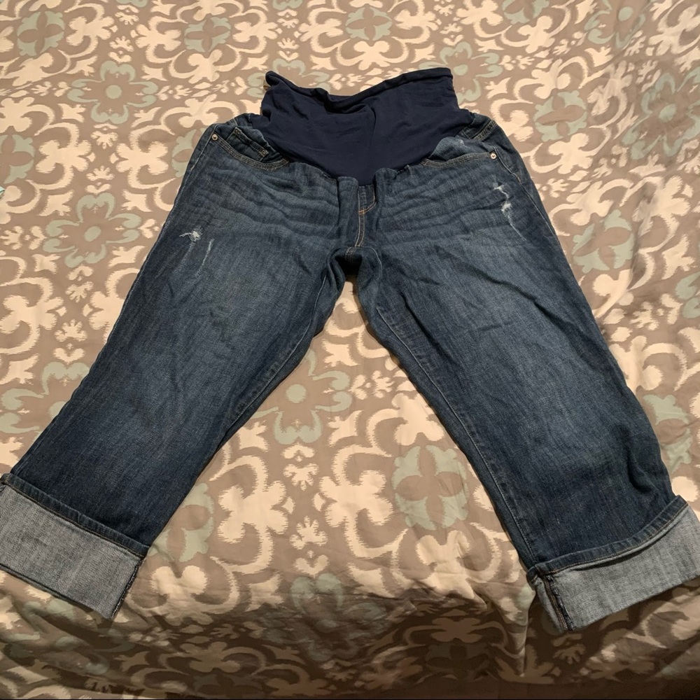 Maternity Crop Jeans